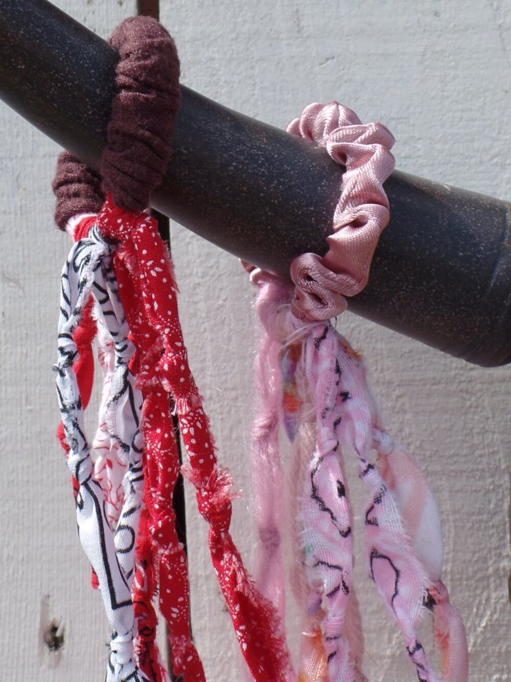 Hand Crafted Hair Tie Swag SET OF 2 - Picture 3 of 7